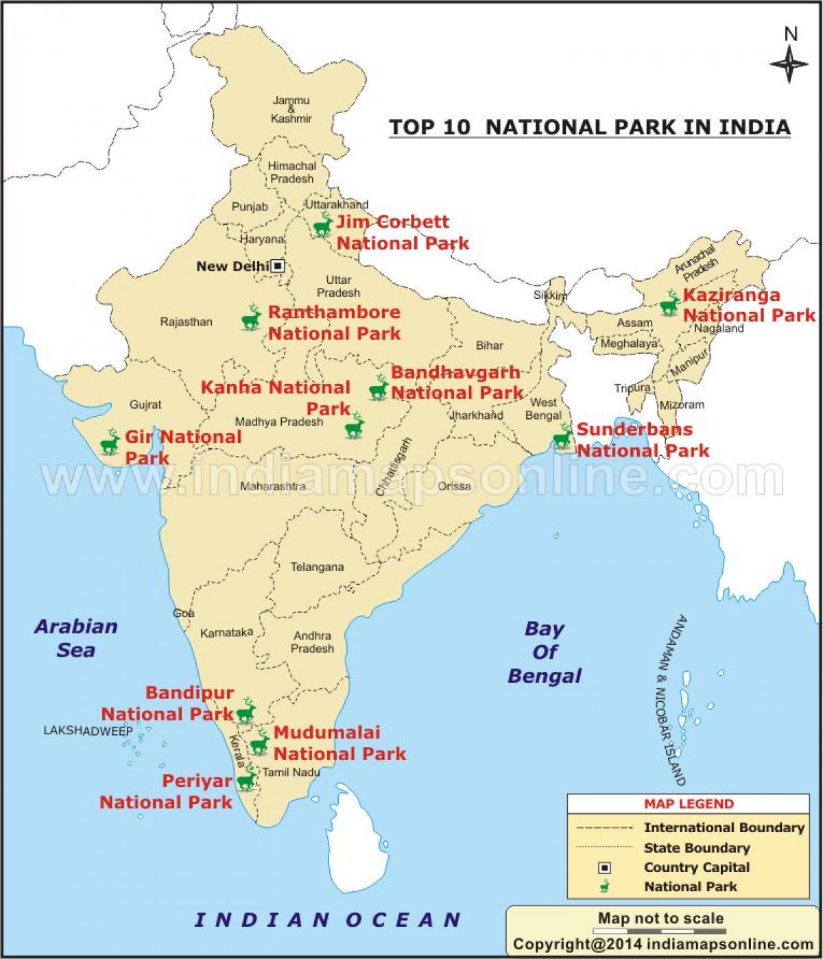 nationalparker-i-indien-karta-karta-ver-nationalparker-i-indien